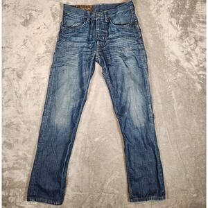Morrison Jeans Men's 31x32 1969 Button-Fly‎ Skinny Fit Dark Wash